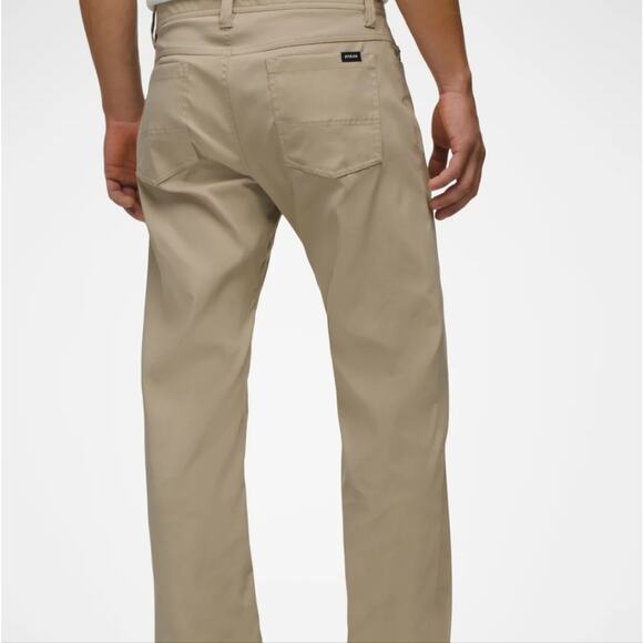 NEW Prana Brion Stretch Zion Men's Tan Straight-Leg Pants Sandbar Tan 30x24 - Picture 4 of 13